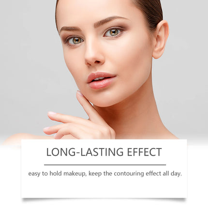 2 in 1 Contouring Stick Brighten and Plump Face Natural Contouring of Facial Contours Waterproof Long-Lasting Highlight Makeup