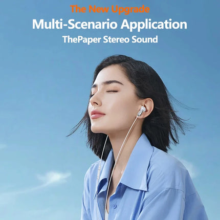 USB Type C Wired Earphone For Samsung Galaxy S25 S24 S23 S22 S21 Ultra Headphones A53 A52 A54 Note 20 3.5mm Jack Earbud Headset