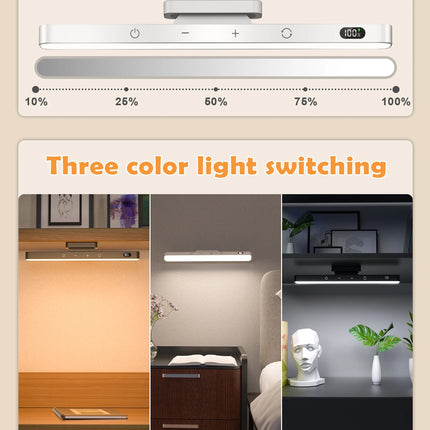 WILLED Touch Table Lamp Magnetic Desk Lamp Bulit-in 2500mAh Battery for Reading Cabinet Mirror Bedside Rechargeable Night Lights