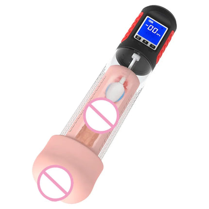 Automatic Penis Pump Suction Vacuum Male Masturbation Penis Extender Dick Erection Enhancement Trainer Adult Sex Toys