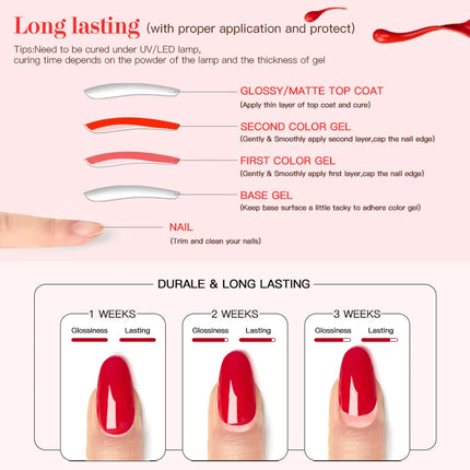 6pc Nail Gel Polish Set DIY Nail Art Semi Permanent UV LED Gel Kit For Nails Decoration Manicure Soak Off Painting Vernis Design