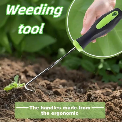 Ergonomic Heavy-Duty Weed Puller Manual Weeding Tool with Non-Slip Grip for Lawn Patio Gravel Effortless Root Remover