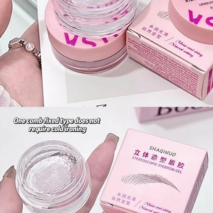 Three-dimensional Eyebrow Shaping Soap Eyebrow Gel Texture Creates Natural Eyebrows Styling Cream Waterproof Quick-Dry Makeup