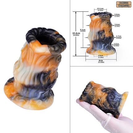 NNSX Liquid Silicone Anal Gape Plug Fantasy Butt Plug Vagina Massage Prostate Stimulation Fisting BDSM Sex Toys For Woman Men
