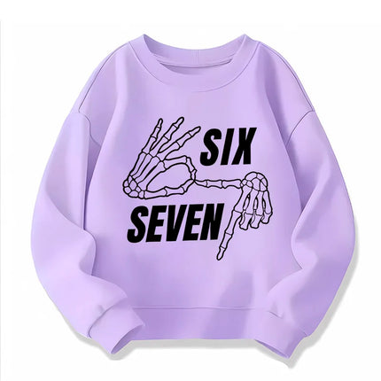 Manga Hoody for Boys Girls Children's Hot 67 Brainrot Funny Sweatshirts Unisex Cute Six Seven Kids Crew Neck Hoodies Clothes