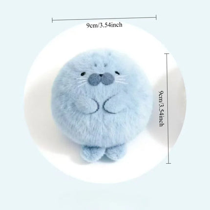 Cute 3D Night Light Sea Lion Seal Keychain Charm Pack Accessories Fish shaped Keychain Pendant Couple Friend Gift