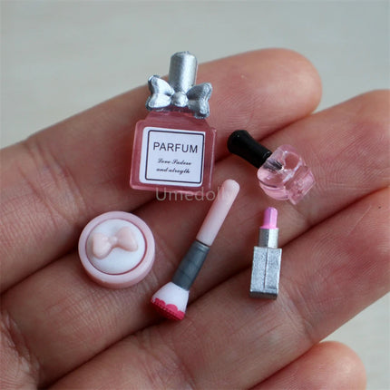 1/6 Scale Miniature Dollhouse Makeup Brush Mini False Eyelash Cosmetic Model for Doll Accessories Toy