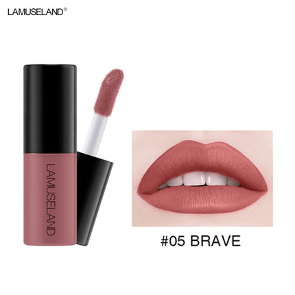 12 Colors Mini Liquid Matte Lipsticks Set Waterproof Non-stick Cup Long Lasting Velvet Lip Gloss Cosmetics Make Up Lip Glaze