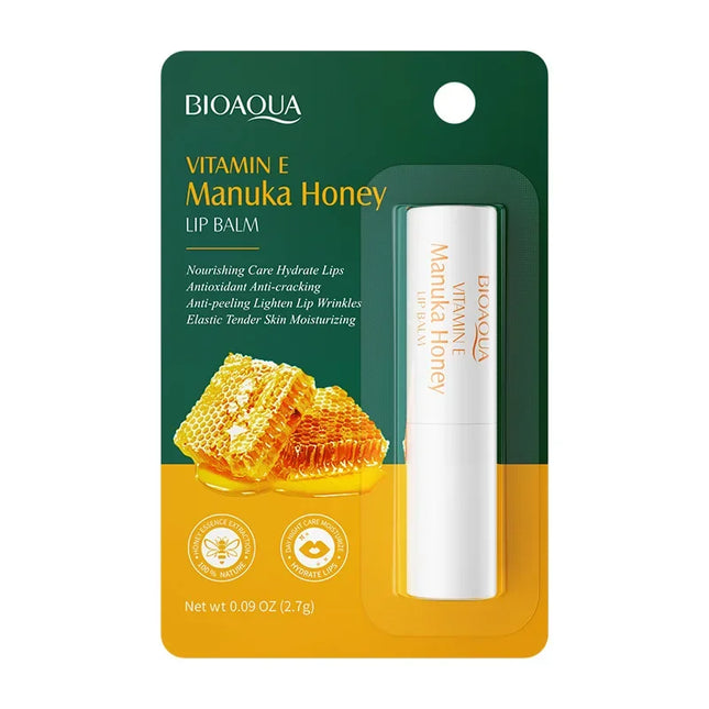 BIOAQUA Vitamin E Honey Lip Balm Moisturizing Anti-Cracking Nourishing Lipstick Lips Skin Care Products