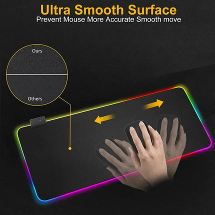 Rgb Weapon Mouse Pad Gaming Accessories Keyboard Mousepad Rifles Desk Mat Pc Cabinet Mats Anime Backligh Carpet Large Computer