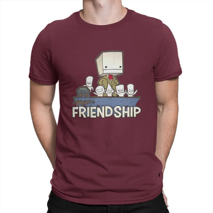 Friendship is the Best Ship T-Shirt - Castle Crashers Cotton Tee for Men