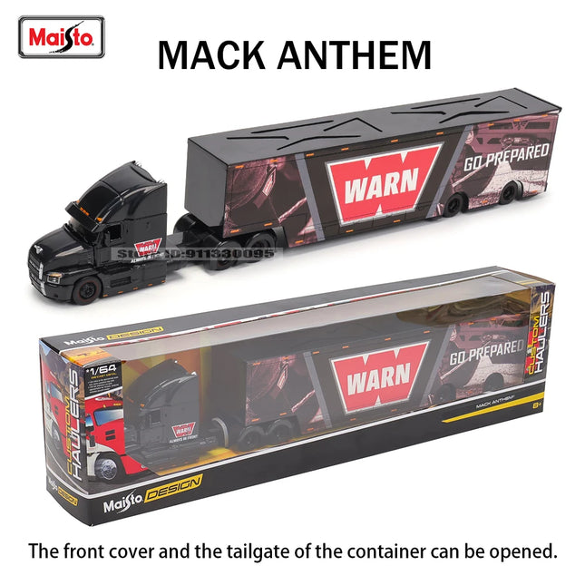 Maisto 1:64 MACK Anthem LoneStar UP Transport Casting Manufacturing Trailer Model Simulation Model Alloy Car Collection