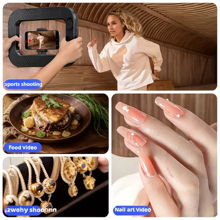 Portable Handheld LED Ring Fill Light USB Rechargeable Selfie Lamp for Phone Camera Makeup Live Broadcast Tiktok YouTube Video