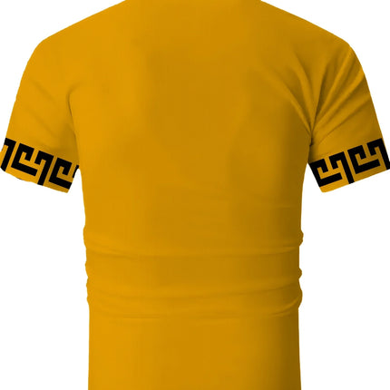 Men's Fashionable Street Short Sleeved 3D Printed Polo Shirt, A Street Fashion Polo Shirt with A Holiday Atmosphere
