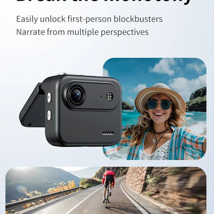 Y360 4K Ultra HD Action Camera With Flip Screen Recording VLOG-Ready Image Stabilization Wide-Angle Lens Cycling Camera