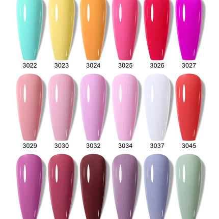 Clou Beaute 15ml HEMA TPO FREE Color Gel Nail Polish Nude Pink Red Green Collection Nail Gel Polish Glitter Soak Off UV LED Gel