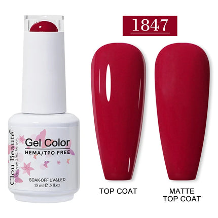 Clou Beaute 15ml HEMA TPO FREE Gel Nail Polish Vernis Semi Permanent UV Nail Art Varnish Lakiery Hybrydowe Manicure Gel Polish
