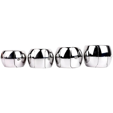 FRRK Weight Scrotal Ring Stainless Steel Ball Stretcher Metal Lock Ring Male Bondage Adult Intimate Personal Restraint Wear Toy