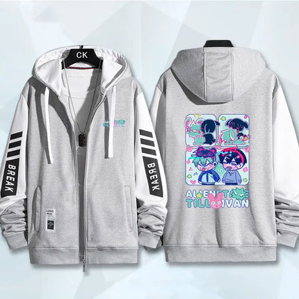 Anime Alien Stage Series Hoodies Print Coat Men's Clothing New in Hoodies & Sweatshirts Zip Up Hoodies Clothes for Man Women