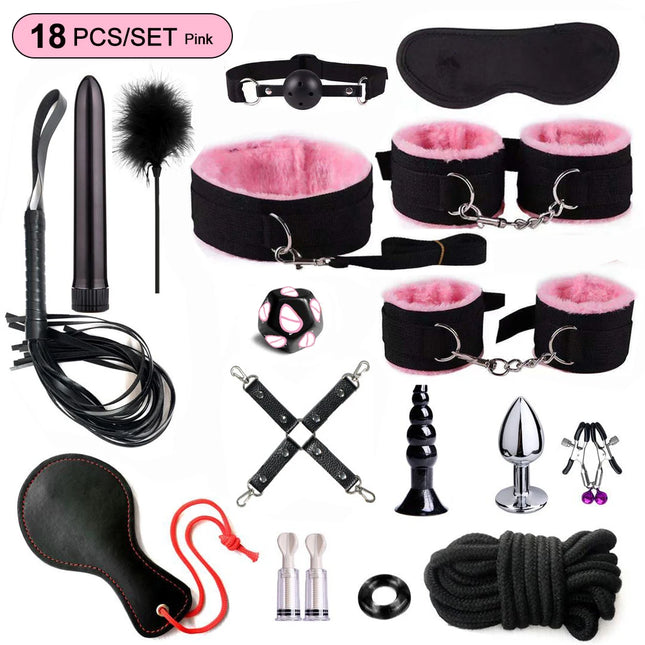 BDSM Kits Sex Bondage Vibrators Sex toys for Women Couples Adult 18 Handcuffs erotic accessories anal plug Dildo Sexy Toys Shop