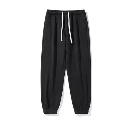 DUKEEN 500G Heavyweight Fleece Men's Sweatpants Winter New Thick Warm Sports Casual Knit Joggers Men's Clothing