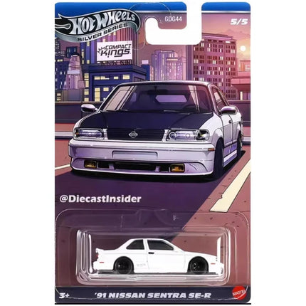 In Stock Hot Wheels GDG44 Silver Label Compact Kings Serise Fiesta Miata Sentra 1/64 Scale Die-Cast Model Gifts Surprise Car Toy