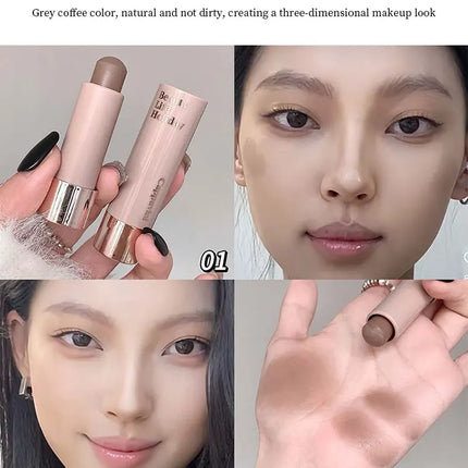 Cappuvini Moisturizing Silky Three-dimensional Contour Stick Natural Matte Single Color Suitable For Nose Shadow Makeup Contour