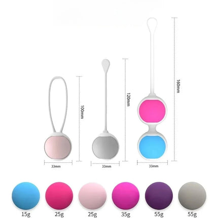 Kegel Balls Tighten 6 Kegel Exercise Weights Exercise Kit Pelvic Floor Muscles Trainer Vaginal Tight Shrink Exercise for Women