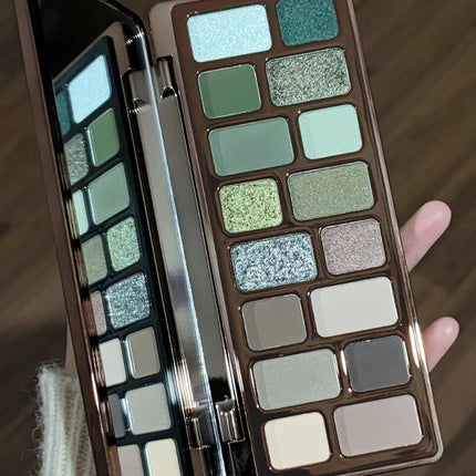 DIKALU 16 Color Eyeshadow Palette Professional Women Makeup Long-Lasting Pearly Shiny Pink Blue Green Eye Shadow Palette Glitter