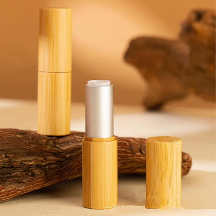 Bamboo 12.1mm Empty Lipstick Tubes Lipblam Bottles Packaging DIY Lipstick Bottles Package Lipgloss Makeup Packing