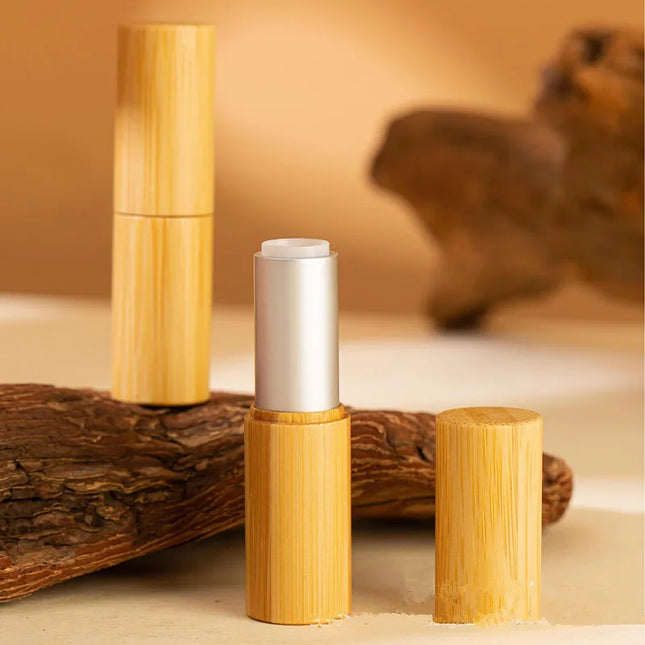 Bamboo 12.1mm Empty Lipstick Tubes Lipblam Bottles Packaging DIY Lipstick Bottles Package Lipgloss Makeup Packing