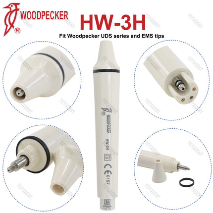 Original Woodpecker DTE Dental Ultrasonic Scaler Handpiece LED Light HW-6L HW-5L HD-7L HD-7H HW-3H Fit EMS NSK SATELEC ACTEON