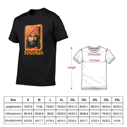 Sandokan TV Shows T-Shirt Blouse Tops Short Sleeve Tee Plus Size Tops Anime Shirts Men