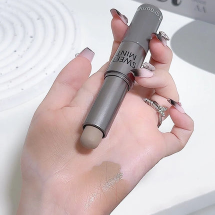 Double-ended Moisturizing Matte Concealer Contour Stick Smooth Lasting 3D Nose Shadow Waterproof Face Bronzer Contour Makeup