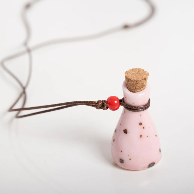 Ceramic Bottle Necklaces Pendants Wholesale For Women Ladies Gift Necklace Retro Accessory Jewelry #Z600