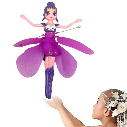 2026  Little Princess Rotating Luminous Helicopter Doll Dancing Plane Gesture Induction Flying Toy Christmas Gift Holiday Gift