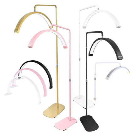 FOSOTO Overseas Warehouse LED Video Light Half-moon Fill Light Lash Nail Desktop Light For Beauty Eyelash Tattoo Makeup