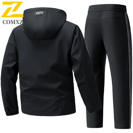 Men's Tracksuit Sets Autumn 2025 Fashion Sportswear Two Piece Sport Suit Jacket+Sweatpants Sweatsuit Men Sports Windproof Suit