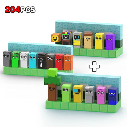 Sprunki Figures Magnetic Blocks Set Build Mine Magnet World Frozen Edition Sensory Toys Princess Castle Birthday Gifts for Kid