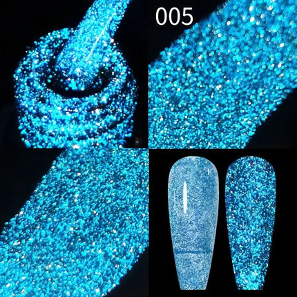 10ml Flamingo Red Magnetic Cat eye Gel Gemstone Glitter Cat Eye Gel Polish Semi-permanent UV LED Cateye Nail Varnish Manicure#GY