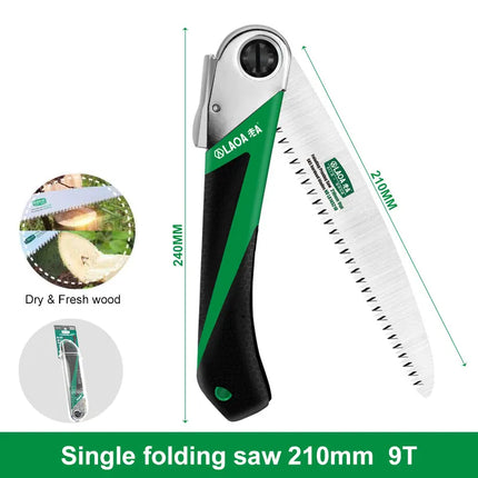 LAOA SK5 Sharp Tooth Foldable Garden Pruning Saw Multifunctional Hand Pruner for Gardening Camping Woodworking Cutting Tool