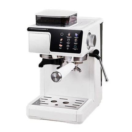 2-in-1 Cold & Hot Coffee Maker with Built-in Grinder & Milk Frother | Compact Espresso Machine for Home, Office & Small Cafés