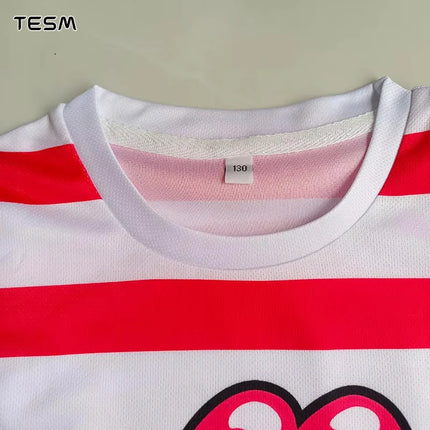 TESM Summer POLO Shirt Men Summer Sports V-neck T-shirt Street Trendy Short Sleeve 3D HD Print T-shirt