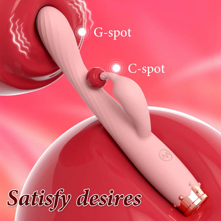 Rabbit Vibrator for Women Beginner Clitoris Nipples Stimulator Clit G-Spot Vibrator Female Masturbation Adult Sex Toy for Women