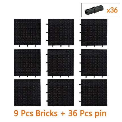 2/9Pcs 16x16 4:3 Baseplate 65803 98138 MOC Technical Building Blocks Pixel Art Picture DIY Parts for Kids