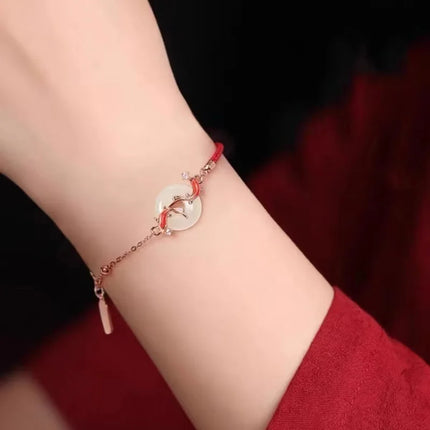 Fashion Simple Lucky Knot Red Rope Bracelets for Women Men Handmade String Adjustable Bracelet Friendship Amulet Jewelry Gift