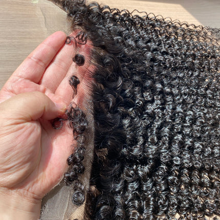 4C kinky Edge SKINLIKE HD Lace Kinky Curly 6x6 13x6 HD Lace Closure Only Virgin Human Hair Melt Skin 5x5 13x4 HD Lace Frontal