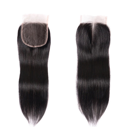 13x4 HD Transparent Lace Frontal 100% Human Hair Pre plucked Bleached Knots Natural Hair Line 4x4 Lace Closure With Baby Hair