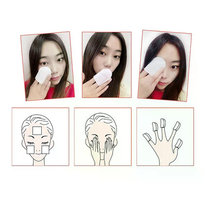 120pcs/Bag U-Shaped Pocket Cotton Pad Makeup Facial Cotton Pads Soft Cosmetic Pad For Face Make Up Removing Pad