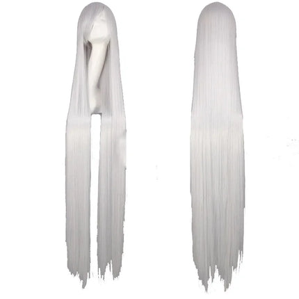100cm Colourful Wig Long Staight Cosplay Anime Costume Party Wigs Synthetic Heat Resistant Wig